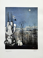 Agnes Keil, Nachtgeschichten, 31x45cm, 2024