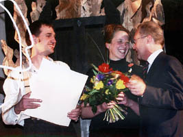 Agnes Keil, 2003 awarding of the culture prize of the city of Memmingen by the lord mayor Dr. Ivo Holzinger