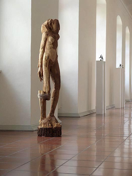 das beraubte Kind, Eichenstamm, H 156cm