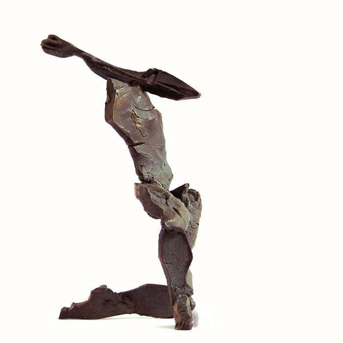 Krieger III, Bronze, Höhe 14cm