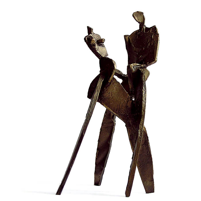 Paar, Bronze, Höhe 15,5cm