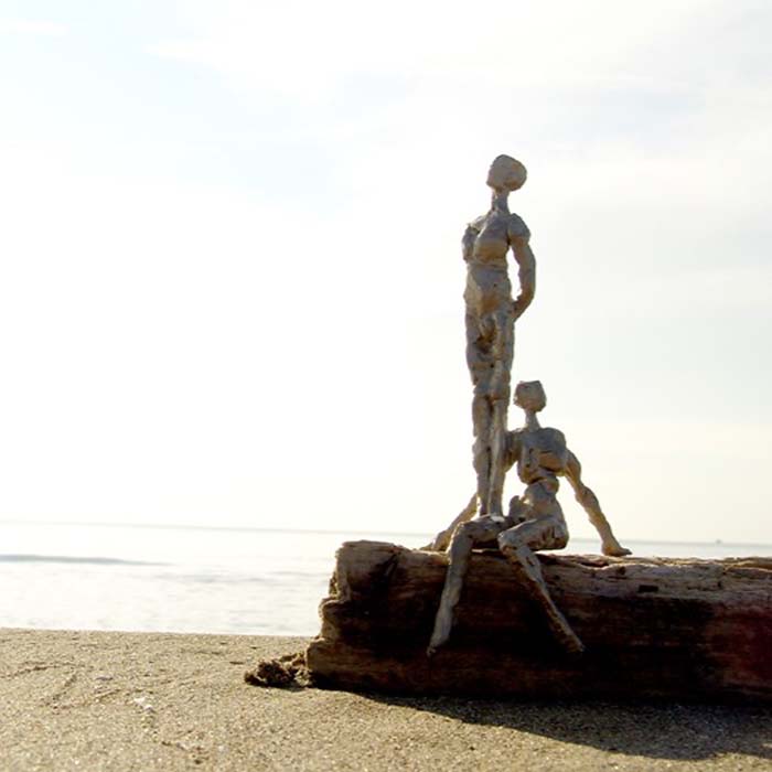 Ignacio & Surya, Bronze, Höhe 22,5cm