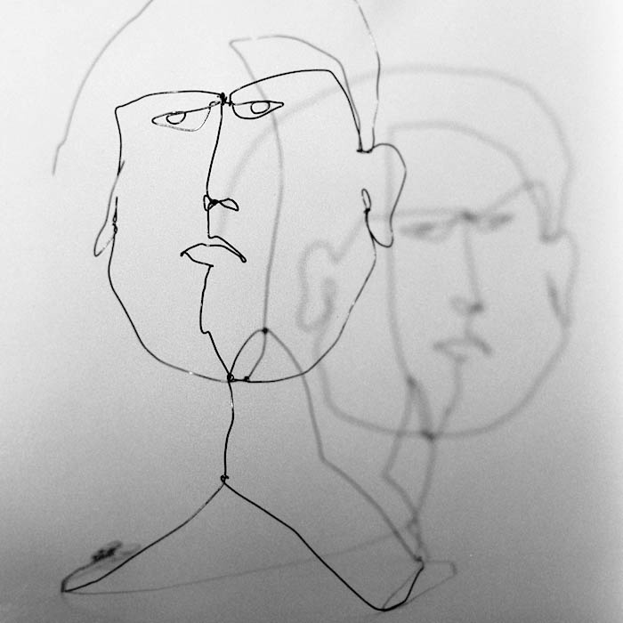 Porträt I, Draht, Höhe 36cm